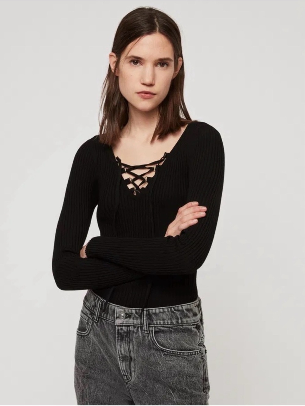 All Saints Tamsin Jumper NWOT🖤 - Picture 6 of 8